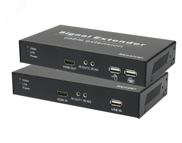 Удлинитель OSNOVO, RJ45/HDMI/USB(Type A), (TA-HiKM+RA-HiKM)