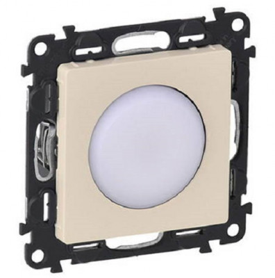 Лампа аварийного освещения Legrand Valena Life, без подсветки, внутренняя, 71х71 мм (ВхШ), цвет: слоновая кость, съемная (752169)
