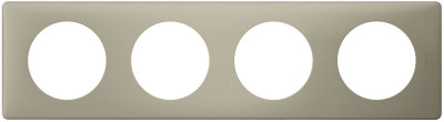 Рамка Legrand Celiane, 4 поста, 303х82х8,5 мм (ВхШхГ), универсальная, цвет: грин перкаль (LEG.066714)
