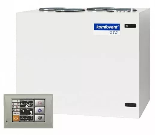 Приточно-вытяжная вентиляционная установка Komfovent ОТД-R-1500-UV-E F7/M5 (SL/A)