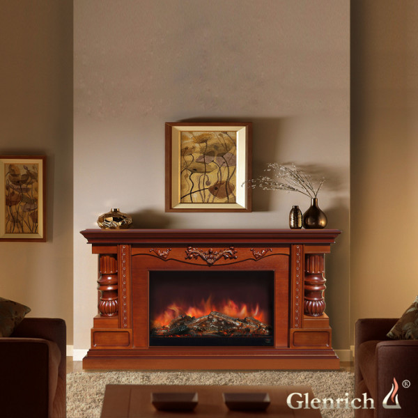 Электрокамин с широким очагом 3D Glenrich Консул Hota 3D Дуб 35