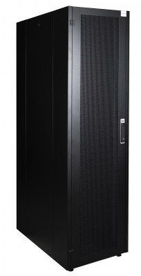 Шкаф серверный напольный Datarex, IP20, 22U, 1121х600х1000 мм (ВхШхГ), дверь: перфорация, задняя дверь: перфорированная стенка, боковая панель: сплошная съемная, разборный, цвет: чёрный, (DR-721131)