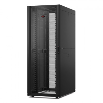 Шкаф серверный напольный APC NetShelter SX, IP20, 42U, 1991х750х1200 мм (ВхШхГ), дверь: перфорация, задняя дверь: перфорация, боковая панель: сплошная съемная, разборный, цвет: чёрный, (AR3340)