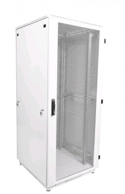 Шкаф серверный напольный ЦМО ШТК-Э, IP20, 18U, 920х600х600 мм (ВхШхГ), дверь: перфорация, задняя дверь: перфорация, боковая панель: сплошная, разборный, цвет: серый, (ШТК-Э-18.6.6-44АА)