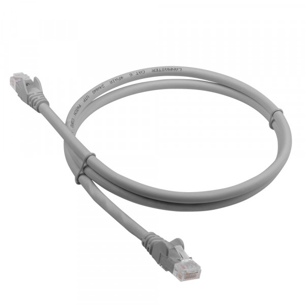Шнур коммутационный Lanmaster, кат. 6, неэкр., UTP, RJ45/RJ45, d 0,51, 7м, LSZH, AWG24, серый, (LAN-PC45/U6-7.0-GY)