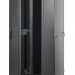 Шкаф телекоммуникационный напольный Eurolan S3000, IP20, 22U, 1140х800х1000 мм (ВхШхГ), дверь: стекло, задняя дверь: двойная распашная, металл, боковая панель: сплошная, разборный, цвет: чёрный, (60F-22-8A-31BL)