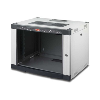 Шкаф телекоммуникационный настенный Lande NETbox, 19", 20U, 1001х600х450 мм (ВхШхГ), дверь: стекло, боковая панель: сплошная съемная, цвет: серый