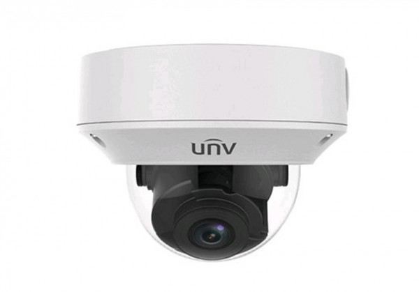 Сетевая IP видеокамера Uniview, купольная, универсальная, 5Мп, 1/2,7’, 2592×1944, 20к/с, ИК, цв:0,005лк, об-в:мотор-ый f=2.8-12мм, IPC3235LR3-VSPZ28-D