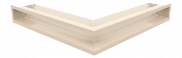 Вентиляционная решетка Kratki Люфт угловая стандарт бежевая LUFT/NS/90/45S/K