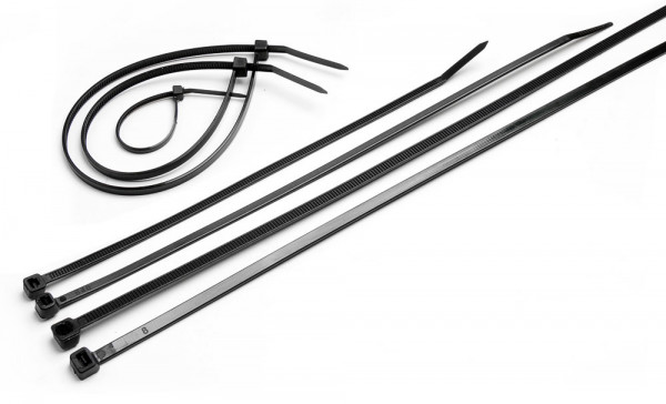 Стяжка кабельная Cabeus, неоткрывающаяся, 4,8 мм Ш, 450 мм Д, 100 шт, материал: нейлон, цвет: чёрный