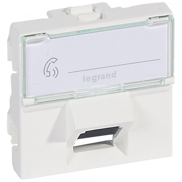 Розетка в сборе Legrand LCS2, 1x RJ45, кат. 6, экр., упаковка: 5 шт, цвет: белый, (LEG.076505)