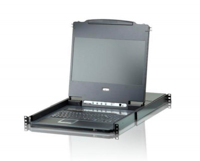 Переключатель KVM Aten, Altusen, портов: 8, 440х482х760 мм (ВхШхГ), USB, цвет: чёрный