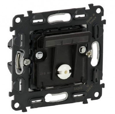 Выключатель Legrand Valena Life/Allure, под ключ-карту, с подсветкой, внутренняя, 71х71 мм (ВхШ), цвет: чёрный (752025)