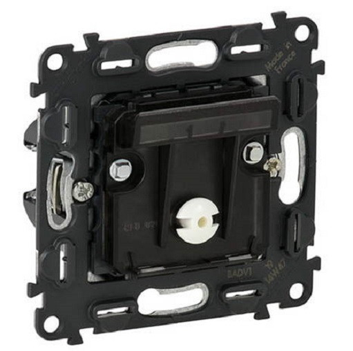 Выключатель Legrand Valena Life/Allure, под ключ-карту, с подсветкой, внутренняя, 71х71 мм (ВхШ), цвет: чёрный (752025)