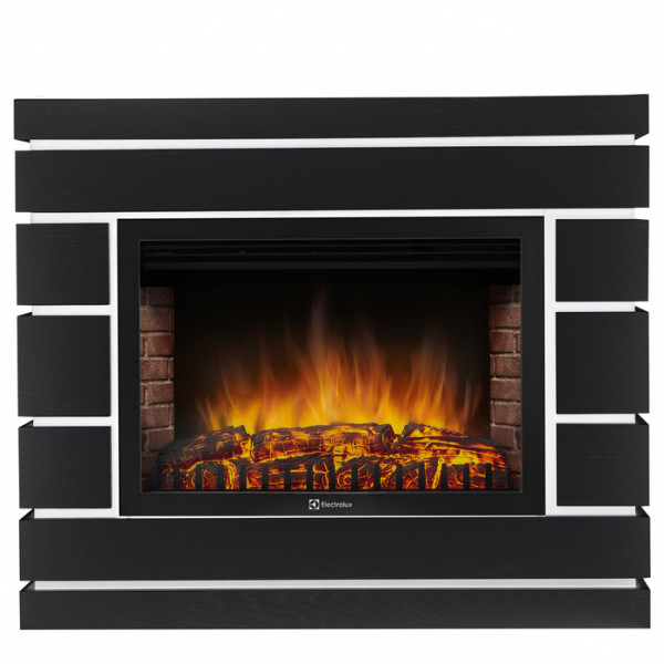 Электрокамин с широким очагом 2D Electrolux EFP/P-2520LS с порталом Firelight Moderno 25 черный дуб