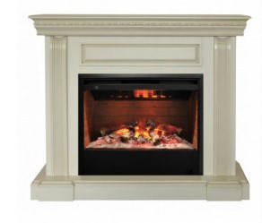 Электрокамин с широким очагом 3D Real-Flame Bogema 26 WT-619G с очагом 3D Helios 26