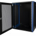 Шкаф телекоммуникационный настенный Datarex, 19", 15U, 624х600х450 мм (ВхШхГ), дверь: перфорация, боковая панель: сплошная съемная, разборный, цвет: чёрный