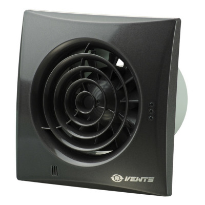 Вытяжка для ванной диаметр 150 мм Vents 150 Quiet черный сапфир