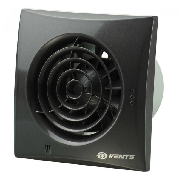 Вытяжка для ванной диаметр 150 мм Vents 150 Quiet черный сапфир