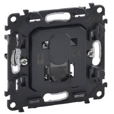 Розетка информационная Legrand Valena Life/Allure, 1x RJ45, кат. 6, неэкр., внешняя, 51х58 мм (ВхШ), цвет: чёрный, (LEG.753042)