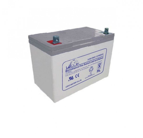 Аккумулятор для ИБП Leoch DJM, 208х168х306 мм (ВхШхГ),  необслуживаемый свинцово-кислотный,  12V/90 Ач, (DJM 12-90 H)