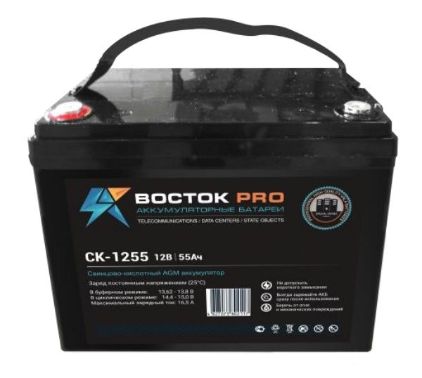 Аккумулятор герметичный свинцово-кислотный Восток СК 1255