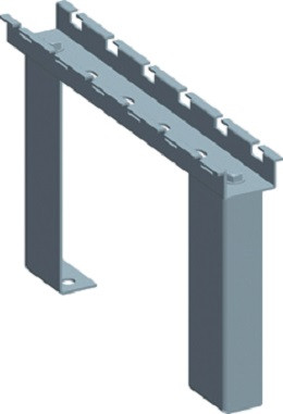 Стойка Lanmaster, напольн., с опорой, 200 мм, сталь гальванически оцинкованная, покрытие: горячий цинк