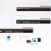 Переключатель KVM Aten, портов: 8, 44х160х433 мм (ВхШхГ), USB, RJ45, PS/2, цвет: чёрный
