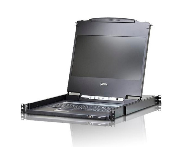 Переключатель KVM Aten, Altusen, портов: 1, 44х480х589,2 мм (ВхШхГ), USB, цвет: чёрный