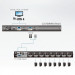 Переключатель KVM Aten, Altusen, портов: 1, 44х480х589,2 мм (ВхШхГ), USB, цвет: чёрный