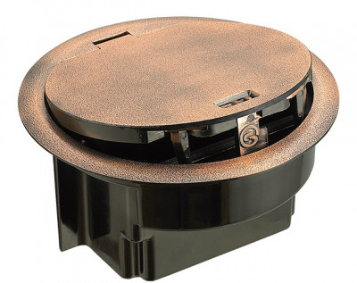 Люк напольный Simply Connect, сплав цинка, глубина установки: 74 мм, модулей: 2, в фальш-пол, цвет: медь