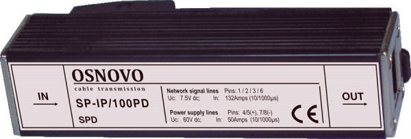 Устройство грозозащиты цепей Ethernet SP-IP/100PD