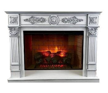 Электрокамин с широким очагом 3D InterFlame Леонардо с очагом Foton 21-33