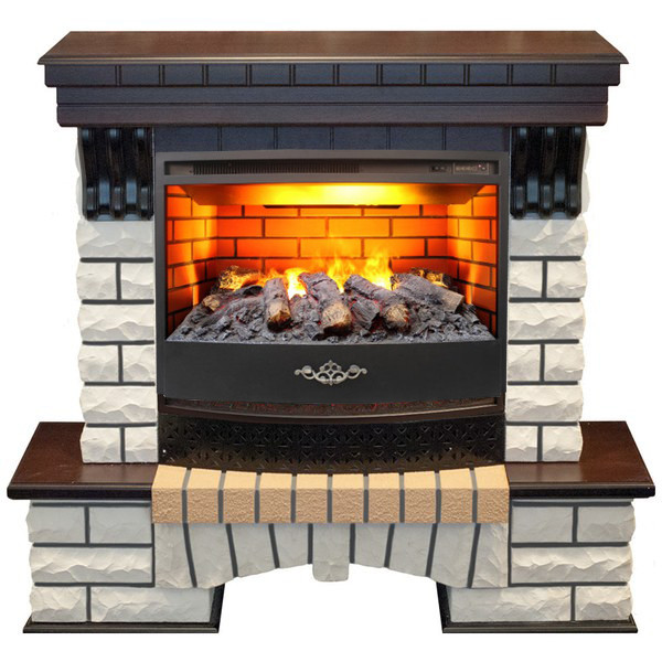 Электрокамин с широким очагом 3D Real-Flame Country 25/25,5 AO 3D Firestar 25,5