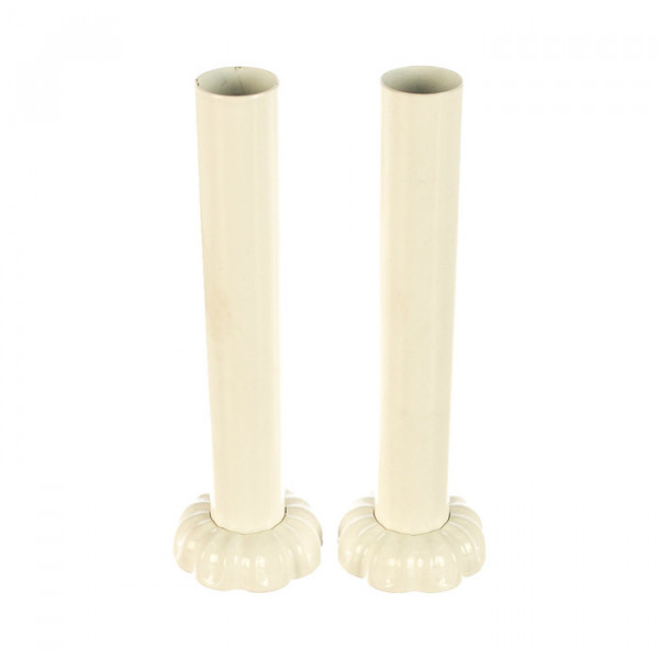 Комплект декоративных трубок SR Rubinetterie Ретро 160хD 18-20-1/2 белый