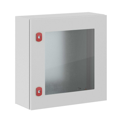 Шкаф электротехнический настенный DKC ST, IP66, 500х500х200 мм (ВхШхГ), дверь: стекло, корпус: сталь листовая, цвет: серый, с монтажной панелью, (R5STX0552)