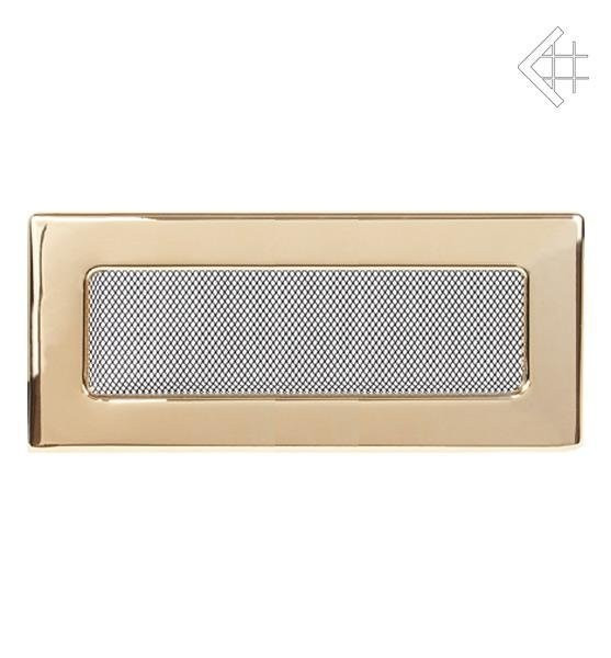Вентиляционная решетка для камина Kratki 11х32 полированная латунь 32Z