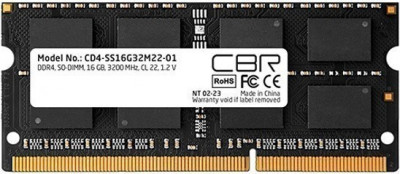 Оперативная память 16Gb DDR4 3200MHz CBR SO-DIMM (CD4-SS16G32M22-01)