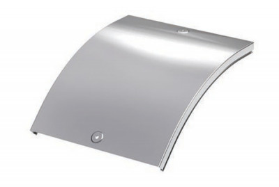 Крышка DKC S5 Combitech, 45 град., 500х102х221 (ШхВхД), для металлических лотков, толщина: 0,8 мм, сталь, цинк-ламель, цвет: серый, внешняя