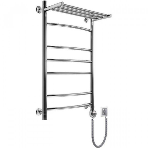 Электрический полотенцесушитель Маргроид Вид 5 El с полкой 80*60