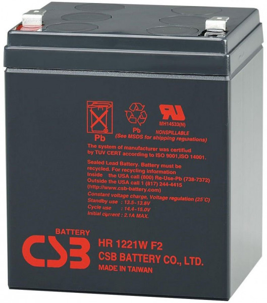 Аккумуляторная батарея CSB HR1221W F2