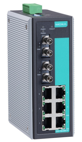 Коммутатор MOXA, EDS-408A-MM-ST