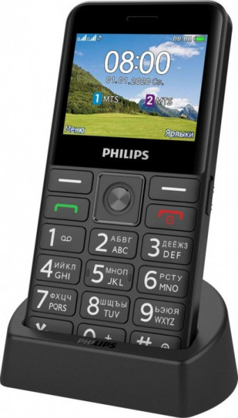 Телефон Philips Xenium E207 Black