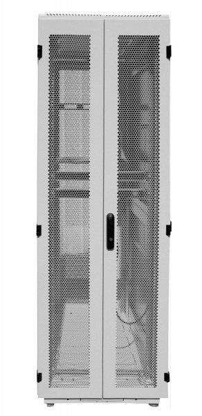 Шкаф серверный напольный ЦМО ШТК-М, IP20, 47U, 2250х800х1000 мм (ВхШхГ), дверь: перфорация, задняя дверь: двойная распашная, перфорация, боковая панель: сплошная съемная, цвет: чёрный, (ШТК-М-47.8.10-48АА-9005)