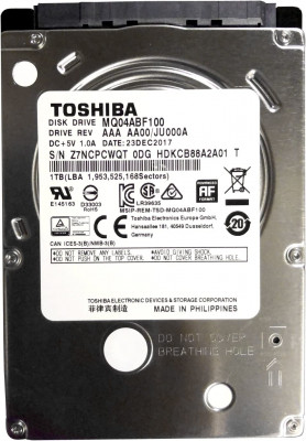 Жёсткий диск 1Tb SATA-III Toshiba (MQ04ABF100)