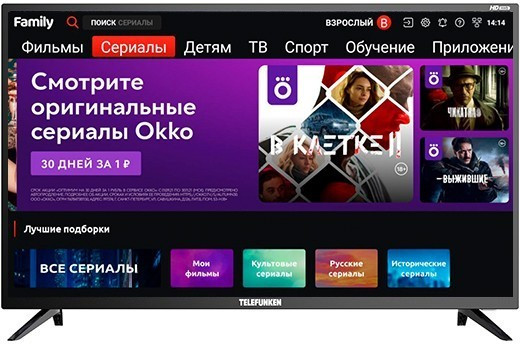 ЖК телевизор Telefunken 43' TF-LED43S80T2SU