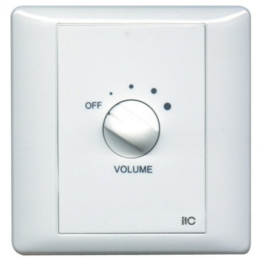 Панель ITC T-112F Регулятор громкости 120 Вт/100 В, реле принудительного включения