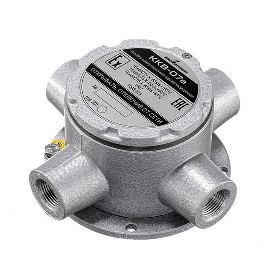 Коробка коммутационная взрывозащищенная крестообразная ККВ-07е-Ех-А-Р1-К-БК1