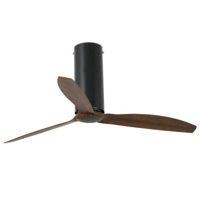 Вентилятор без подсветки Faro Tube Fan Matt Black Wood (32037)