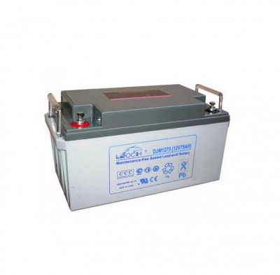 Аккумулятор для ИБП Leoch DJM, 178х167х348 мм (ВхШхГ),  необслуживаемый свинцово-кислотный,  12V/75 Ач, (DJM 12-75)